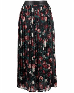 Плиссированная юбка с цветочным принтом Liu jo