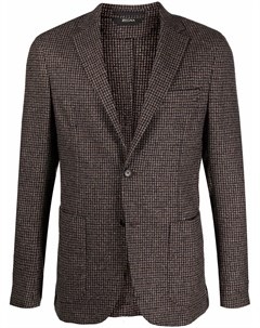 Однобортный пиджак в клетку Z zegna