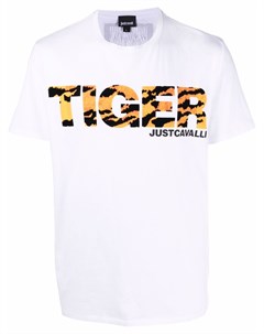 Футболка с логотипом Tiger Just cavalli