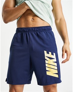 Темно синие шорты Dri FIT Nike training