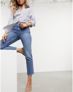 Выбеленные прямые джинсы с завышенной талией Asos design
