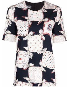 Блузка с короткими рукавами и графичным принтом Boutique moschino
