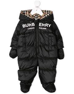 Дутый комбинезон с логотипом Burberry kids