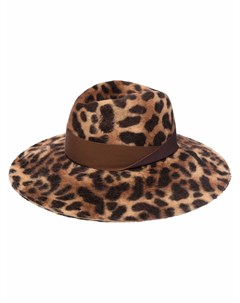 Шляпа федора Sophie с леопардовым принтом Borsalino