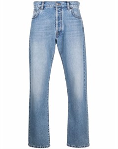 Прямые джинсы с вышитым логотипом Moschino
