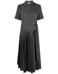 Платье рубашка с короткими рукавами и плиссированной юбкой Parosh