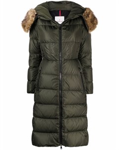 Парка Boucage с поясом и искусственным мехом Moncler