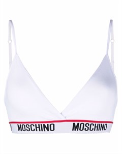 Топ бралетт с вышитым логотипом Moschino