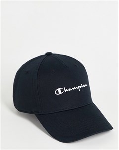 Черная кепка с логотипом в виде надписи Champion