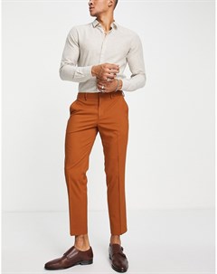 Светло коричневые узкие брюки укороченного кроя Selected homme
