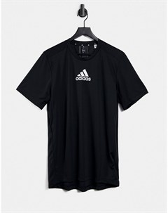 Черная футболка с логотипом по центру adidas Training Adidas performance