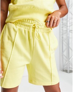 Желтые шорты джоггеры для дома из экологичных материалов POP Hunkemoller