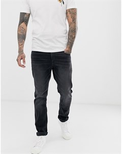 Черные узкие джинсы стретч Asos design