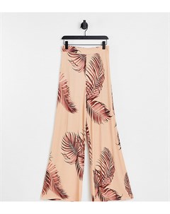 Эксклюзивные широкие брюки с пальмовым принтом ASOS DESIGN Tall Asos tall