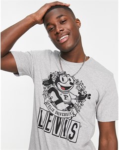 Серая футболка с крупным логотипом на груди из капсульной коллекции x Felix The Cat Levi's®