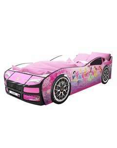 Кровать машина карлсон турбо фея без доп опций розовый 75x48x178 см Magic cars