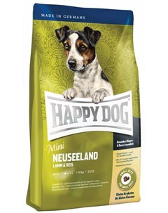Mini Neuseeland корм для собак мелких пород весом до 10 кг при чувствительном пищеварении с ягненком Happy dog