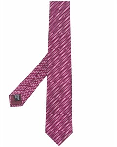 Шелковый галстук с вышивкой в полоску Giorgio armani
