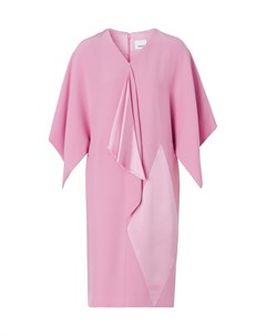 Платье из розового шелка Burberry