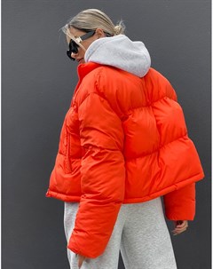 Оранжевая дутая куртка в стиле oversized Asos weekend collective