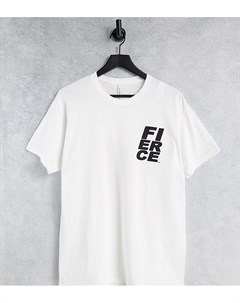 Белая футболка в стиле oversized с принтом Flashback Asyou