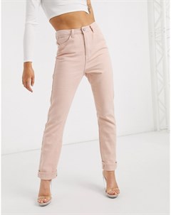 Розовые джинсы в винтажном стиле Missguided
