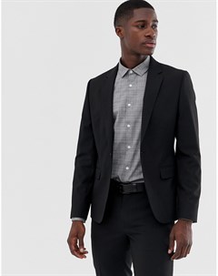 Черный пиджак скинни Asos design