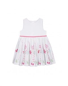 Платье Цветочки белый розовый Mothercare