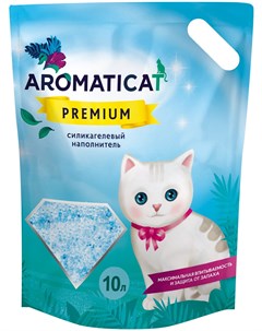 Наполнитель Premium силикагелевый для кошек 10 л 4 кг Aromaticat