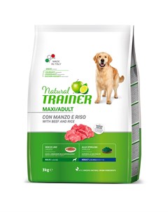 Natural Maxi корм для собак крупных пород с говядиной и рисом Trainer