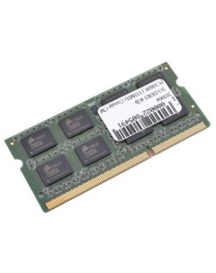 Оперативная память для ноутбука 4Gb 1x4Gb PC3 10600 1333MHz DDR3 SO DIMM CL9 CMSO4GX3M1A1333C9 Corsair