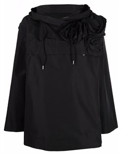 Куртка с кулиской и цветочной аппликацией Valentino