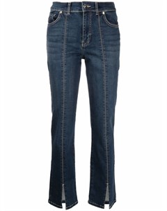 Укороченные джинсы с разрезами Liu jo
