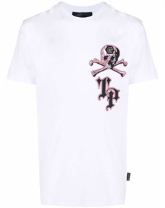 Футболка с логотипом и принтом Skull Philipp plein