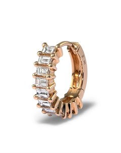 Серьга кольцо из розового золота с бриллиантами Jacquie aiche