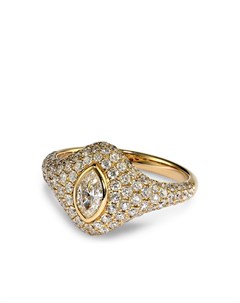 Кольцо Marquise из желтого золота с бриллиантами Jacquie aiche