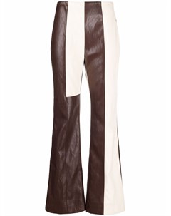Широкие брюки со вставками Erika cavallini