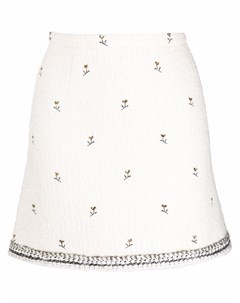 Мини юбка с цветочной вышивкой Giambattista valli