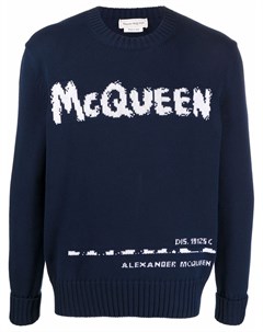 Джемпер вязки интарсия Alexander mcqueen