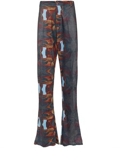 Широкие брюки с цветочным принтом Orange culture