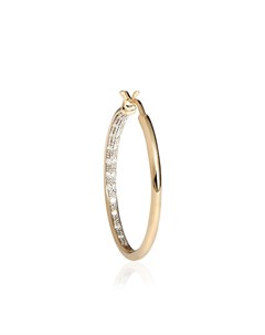 Серьга кольцо из желтого золота с бриллиантами Yvonne léon