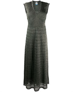 Платье в рубчик с эффектом металлик M missoni