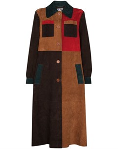 Однобортное пальто Milly в стиле колор блок Rixo