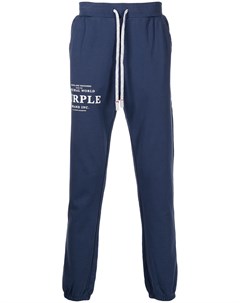 Спортивные брюки с кулиской и логотипом Purple brand