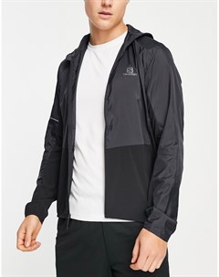 Черная куртка с капюшоном Agile FZ Salomon