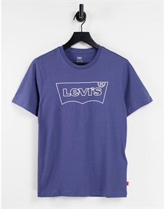 Голубая футболка с крупным принтом Levi's®