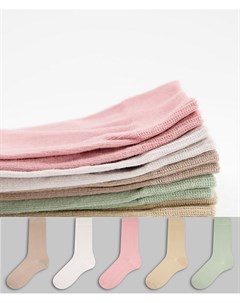 Набор из 5 пар носков нейтральных оттенков Asos design
