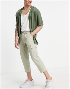 Светло зеленые суженные книзу брюки от комплекта Asos design