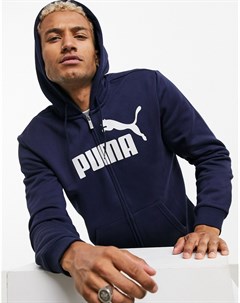 Худи темно синего цвета с логотипом Essentials Puma