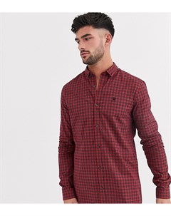 Красная рубашка в клетку Big Tall Burton menswear